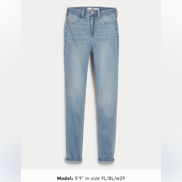 Hollister light wash jeans size 13R - Picture 5 of 7